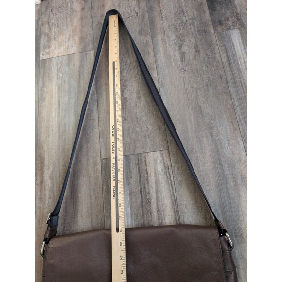 COACH F54792 Charles Messenger Chocolate Brown Leather Shoulder Laptop Bag - Picture 3 of 10